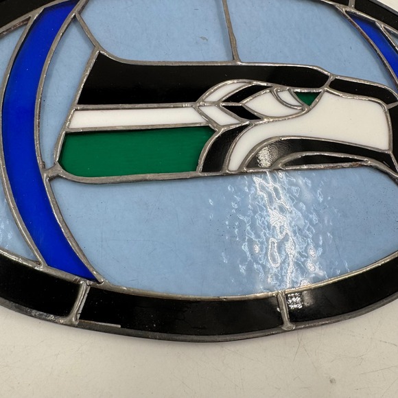 Seahawks Stained Glass Football Sports Decor Art Home‎ Display Man Cave - Picture 7 of 9